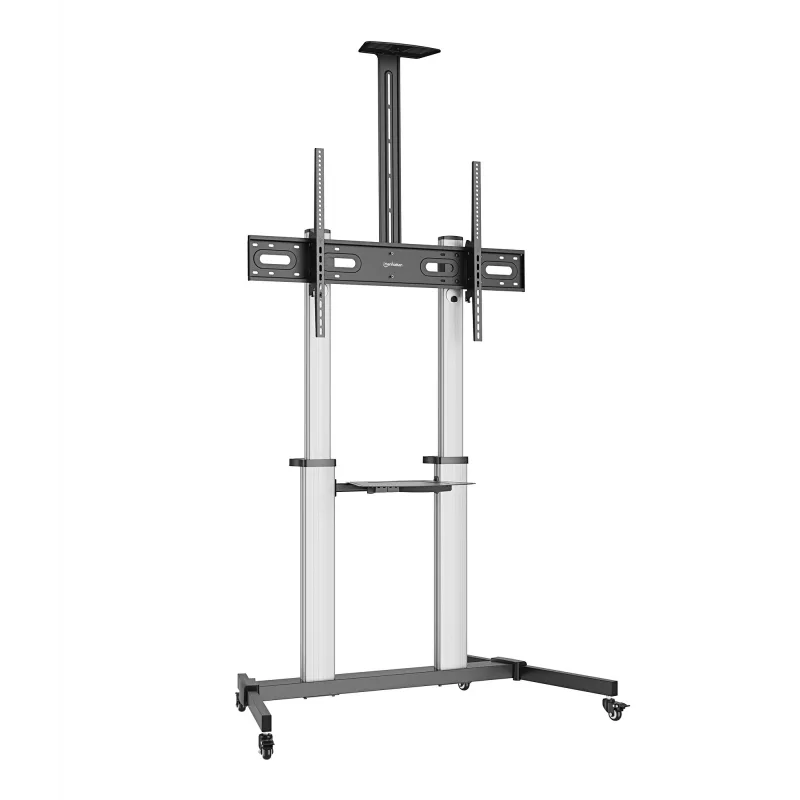 Manhattan Trolley Mount Stand for TV & Monitors, For screens: 37 inch to 100 inch,VESA compatibility:all between 200x200 to 1000x600mm -check the dimensions of the four mounting holes on back of screen to ensure it fits,Max 80kg,Height adjustable 1200 to 1600mm,LFD,Bracket