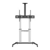 Manhattan Trolley Mount Stand for TV & Monitors, For screens: 37 inch to 100 inch,VESA compatibility:all between 200x200 to 1000x600mm -check the dimensions of the four mounting holes on back of screen to ensure it fits,Max 80kg,Height adjustable 1200 to 1600mm,LFD,Bracket