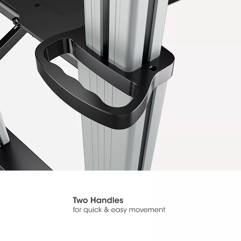 Manhattan Trolley Mount Stand for TV & Monitors, For screens: 37 inch to 100 inch,VESA compatibility:all between 200x200 to 1000x600mm -check the dimensions of the four mounting holes on back of screen to ensure it fits,Max 80kg,Height adjustable 1200 to 1600mm,LFD,Bracket