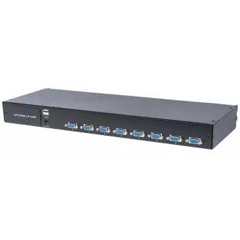Intellinet modulinis 8 prievadų VGA KVM komutatorius, skirtas naudoti su produktų numeriais 507622, 507738, 507981, 507998, 508025, 508032, 508049 ir 508056