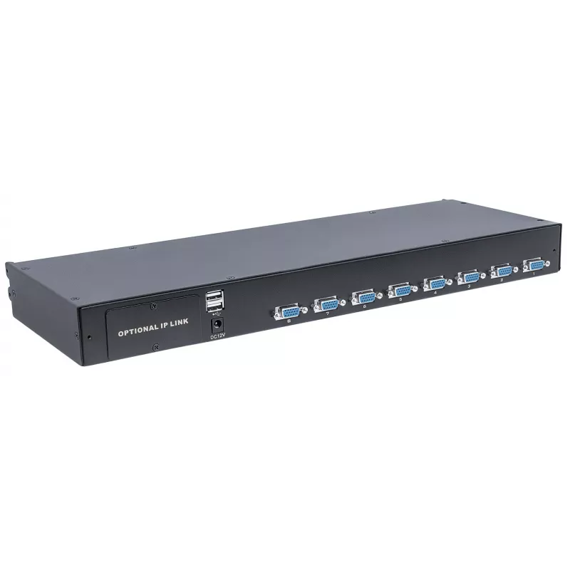 Intellinet modulinis 8 prievadų VGA KVM komutatorius, skirtas naudoti su produktų numeriais 507622, 507738, 507981, 507998, 508025, 508032, 508049 ir 508056