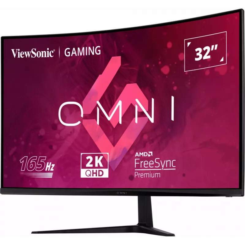Viewsonic VX Series VX3218C-2K kompiuterio monitorius 81,3 cm (32 colių) 2560 x 1440 pikselių Quad HD LED juodas