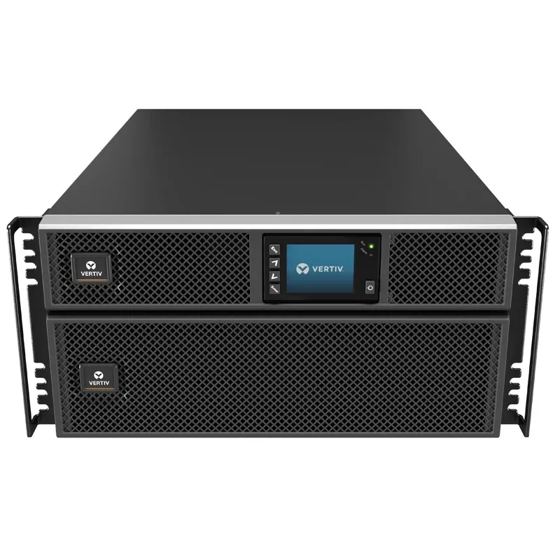 Vertiv Liebert GXT5 dvigubo keitimo UPS – 8000 VA / 8000 W | 230 V | su montavimo į stovą rinkiniu ir „Intellislot RDU101“ ryšio kortele | GXT5-8000IRT5UXLN