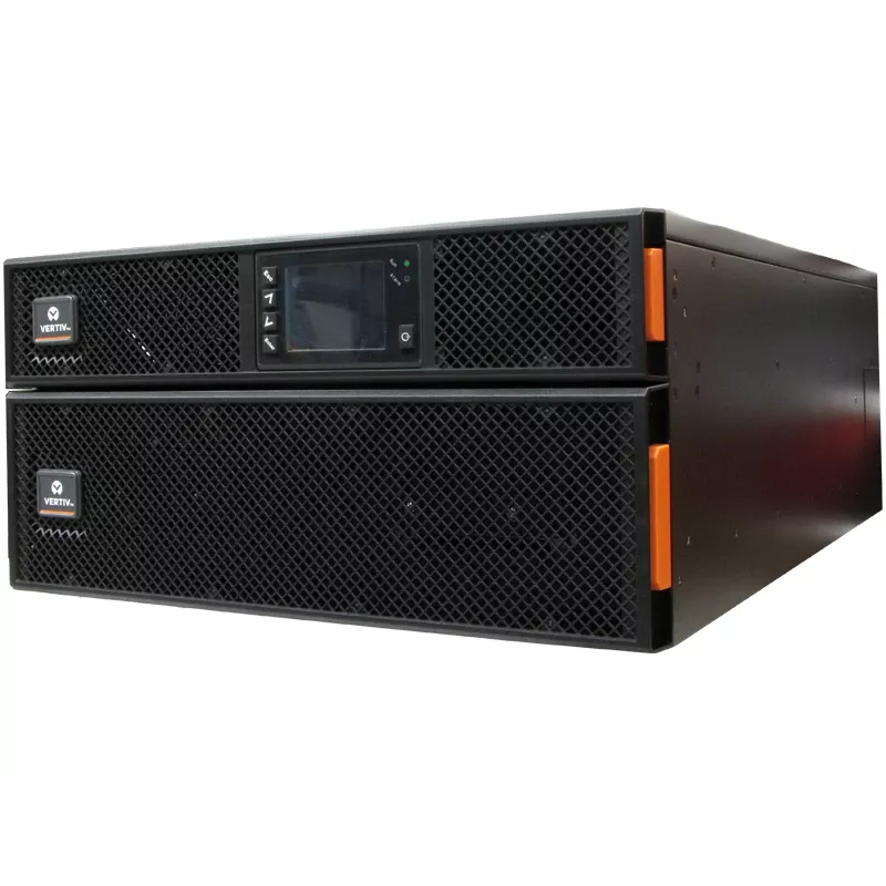 Vertiv Liebert GXT5 dvigubo keitimo UPS – 8000 VA / 8000 W | 230 V | su montavimo į stovą rinkiniu ir „Intellislot RDU101“ ryšio kortele | GXT5-8000IRT5UXLN