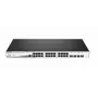 D-Link 28 prievadų Gigabit PoE+ išmanusis valdomas komutatorius su 4 x 100/1000Mbps Combo prievadais