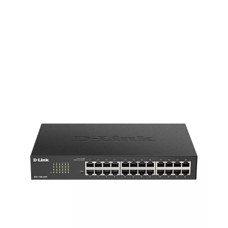 D-Link 24 prievadų Gigabit išmanusis valdomas komutatorius, valdomas, L2, Gigabit Ethernet (10/100/1000), montavimas į stovą, 1U