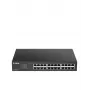 D-Link 24 prievadų Gigabit išmanusis valdomas komutatorius, valdomas, L2, Gigabit Ethernet (10/100/1000), montavimas į stovą, 1U