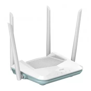D-Link EAGLE PRO AI AX1500 išmanusis maršrutizatorius belaidis maršrutizatorius Gigabit Ethernet dviejų dažnių juostų (2,4 GHz / 5 GHz) baltas