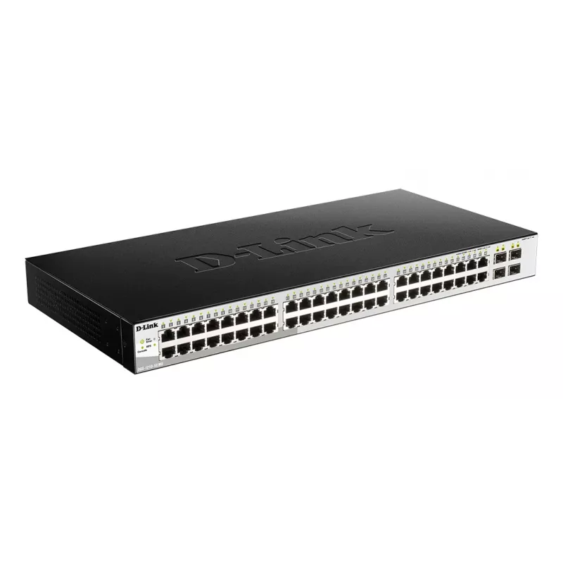 D-Link DGS-1210-52/ME valdomas L2 Gigabit Ethernet (10/100/1000) 1U juodas