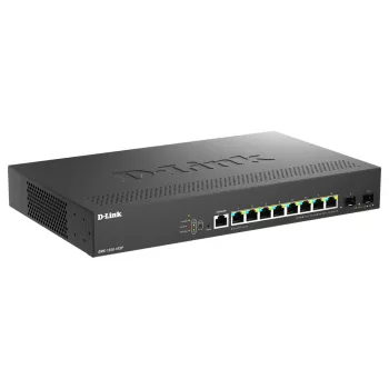 D-Link DMS-1250-10SP/E tinklo komutatorius Valdomas 2.5G Ethernet (100/1000/2500) Power over Ethernet (PoE) Juoda