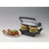 Ariete 1911 Toast & Grill plonas - neprideganti elektrinė keptuvė skrebučiams ir sumuštiniams - briaunota plokštė - 1000 W - sidabrinė