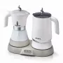 Ariete 1344 Breakfast Station, 3 produktai viename: Moka kavos virimo aparatas, virdulys, karšto ir šalto pieno putoklis, 500 W, 2/4 puodeliai, išlaiko kavą karštą, 5 funkcijos, baltas