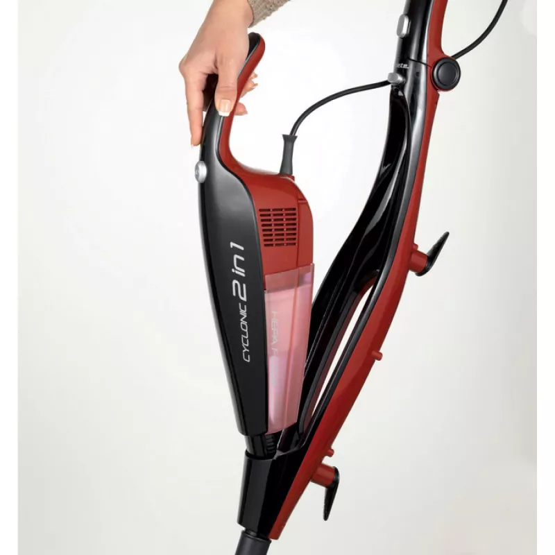 Ariete 2764 Evo 2 in 1 - Laidinis elektrinis šluotinis siurblys - Dulkių siurblys ir mini dulkių siurblys - Be maišelio, cikloninė technologija - HEPA filtras - 0,8 litro
