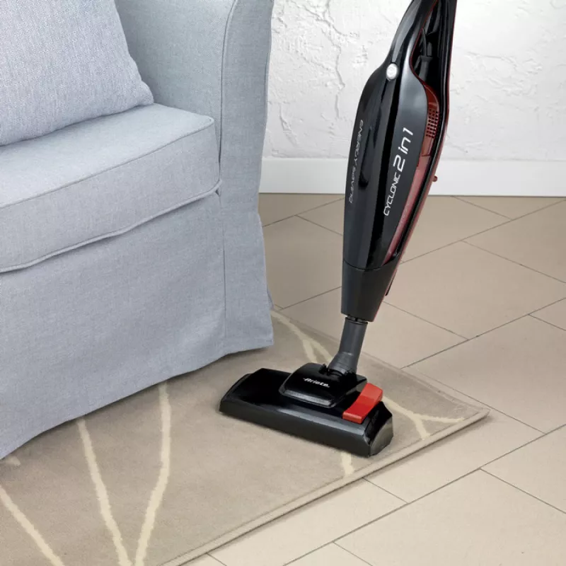 Ariete 2764 Evo 2 in 1 - Laidinis elektrinis šluotinis siurblys - Dulkių siurblys ir mini dulkių siurblys - Be maišelio, cikloninė technologija - HEPA filtras - 0,8 litro