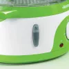 Ariete 911 Healthy Steam - Elektrinis garintuvas - 3 krepšiai - Ryžių indas - Laikmatis 60 min - 800 W - 9 litrai - Balta ir žalia
