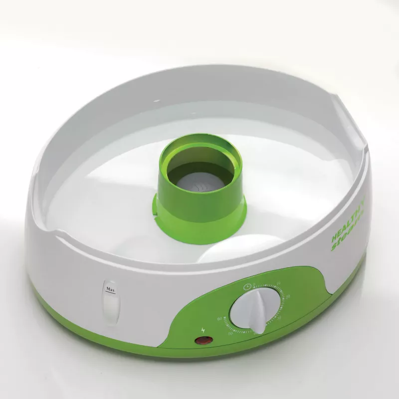Ariete 911 Healthy Steam - Elektrinis garintuvas - 3 krepšiai - Ryžių indas - Laikmatis 60 min - 800 W - 9 litrai - Balta ir žalia