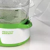 Ariete 911 Healthy Steam - Elektrinis garintuvas - 3 krepšiai - Ryžių indas - Laikmatis 60 min - 800 W - 9 litrai - Balta ir žalia