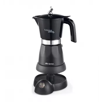 Ariete 1368 Moka Aroma, elektrinis mokos puodas, 4/6 puodeliai, 480 W, automatinis išsijungimas, palaiko 30 laipsnių temperatūrą, juodas