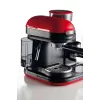 Ariete 1318 Moderna espreso aparatas su integruota kavamale, kavos pupelėms ir maltai kavai, pieno putoklis kapučino ruošimui, 1 ir 2 puodelių filtras, 1080 W, 800 ml, raudonas