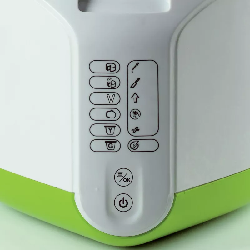 Ariete 615 B-Cheese sūrių ir jogurto gaminimo mašina, 6 iš anksto nustatytos programos, nuimamas nepridegantis krepšys, tinkama veganams ir maisto netoleravimą turintiems žmonėms, plati receptų knyga, 500 W, balta/žalia