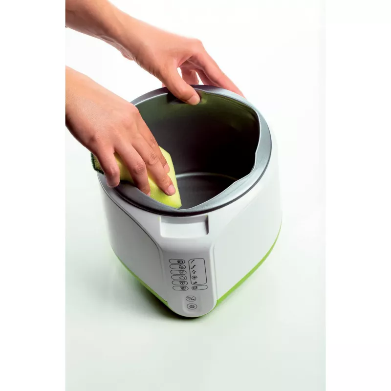 Ariete 615 B-Cheese sūrių ir jogurto gaminimo mašina, 6 iš anksto nustatytos programos, nuimamas nepridegantis krepšys, tinkama veganams ir maisto netoleravimą turintiems žmonėms, plati receptų knyga, 500 W, balta/žalia