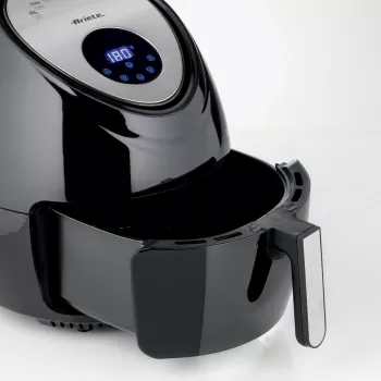 Ariete 4618 Airy Fryer XXL - karšto oro gruzdintuvė - Iškepkite 2,5 kg bulvyčių fri - 7 litrai - Kepimas be aliejaus ir riebalų - 1800 W - Juoda