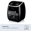 Ariete 4619 Airy Fryer Oven - karšto oro gruzdintuvė ir elektrinė orkaitė su iešmu - besisukantis krepšys - džiovintuvas - 2000 W - 11 l - plieninė