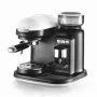 Ariete 1318 Moderna Espresso kavos aparatas su integruota kavos malūnėliu, kavos pupelėms ir maltai kavai, pieno putotuvas kapučino ruošimui, 1 ir 2 puodelių filtras, 1080 W, 800 ml, baltas