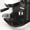 Ariete 1318 Moderna Espresso kavos aparatas su integruota kavos malūnėliu, kavos pupelėms ir maltai kavai, pieno putotuvas kapučino ruošimui, 1 ir 2 puodelių filtras, 1080 W, 800 ml, baltas