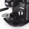 Ariete 1318 Moderna espreso aparatas su integruota kavos malūnėliu, kavos pupelėms ir maltai kavai, pieno putojimo cappuccino ruošėjas, 1 ir 2 puodelių filtras, 1080 W, 800 cc, juoda