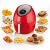 Ariete 4618 Airy Fryer XXL - karšto oro gruzdintuvė - kepkite 2,5 kg prancūziškų bulvyčių - 7 litrai - kepimas be aliejaus ir riebalų - 1800 W - raudona