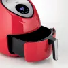 Ariete 4618 Airy Fryer XXL - karšto oro gruzdintuvė - kepkite 2,5 kg prancūziškų bulvyčių - 7 litrai - kepimas be aliejaus ir riebalų - 1800 W - raudona