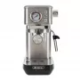 Ariete 1381 kavos virimo aparatas su slėgio matuokliu, suderinamas su malta kava ir ESE kapsulėmis, 1300 W, 1,1 l talpa, 15 barų slėgis, ½ puodelio filtras, Cappuccino įrenginys, sidabrinis
