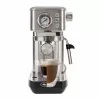 Ariete 1381 kavos virimo aparatas su slėgio matuokliu, suderinamas su malta kava ir ESE kapsulėmis, 1300 W, 1,1 l talpa, 15 barų slėgis, ½ puodelio filtras, Cappuccino įrenginys, sidabrinis