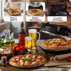 Ariete 917 picos krosnelė - Pica per 4 minutes - Ugniai atspari akmens plokštė su nelimpančia danga - Maksimali temperatūra 400 ° - 1200 W - Laikmatis 30 min. - Juoda