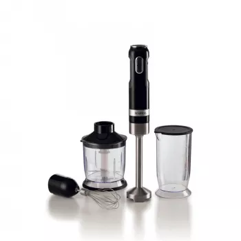 Ariete 602 Hand Blender Moderna, 1000W, 10 speeds + turbo, Accessories included, Juoda