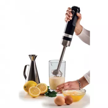 Ariete 602 Hand Blender Moderna, 1000W, 10 speeds + turbo, Accessories included, Juoda