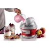Ariete 643 ledų gaminimo aparatas Party Time, ledų gaminimo mašina, 12 W, 1,5 l talpa, išimamas dubuo su dviguba izoliacija, paruošimo laikas 30 minučių, dangtis ingredientams pridėti, raudonas
