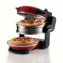 Ariete 927 Pizzeria , dviguba picų krosnelė, 2 picos per 4 minutes, 2300 W, 2 ugniai atsparūs akmenys, 2 termostatai, skersmuo 32 cm, 5 kepimo lygiai, 2 nerūdijančio plieno mentelės, raudona