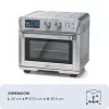 Ariete 4629 Airy Fryer 25L, oro gruzdintuvė ir orkaitė, 1700 W, 25 l talpa, 15 kepimo funkcijų, daugiafunkcė, temperatūra iki 230°, sidabrinė