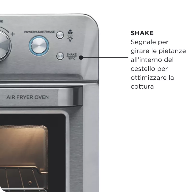 Ariete 4629 Airy Fryer 25L, oro gruzdintuvė ir orkaitė, 1700 W, 25 l talpa, 15 kepimo funkcijų, daugiafunkcė, temperatūra iki 230°, sidabrinė