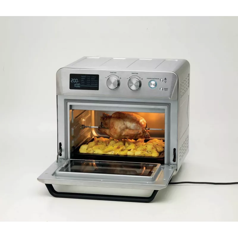 Ariete 4629 Airy Fryer 25L, oro gruzdintuvė ir orkaitė, 1700 W, 25 l talpa, 15 kepimo funkcijų, daugiafunkcė, temperatūra iki 230°, sidabrinė