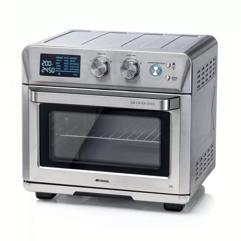 Ariete 4629 Airy Fryer 25L, oro gruzdintuvė ir orkaitė, 1700 W, 25 l talpa, 15 kepimo funkcijų, daugiafunkcė, temperatūra iki 230°, sidabrinė
