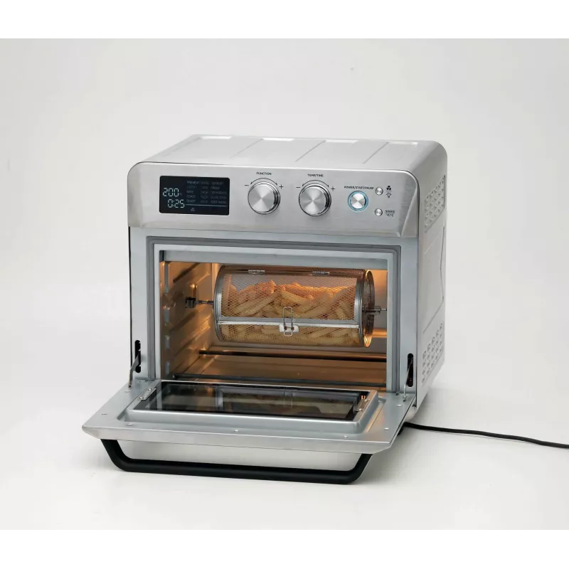 Ariete 4629 Airy Fryer 25L, oro gruzdintuvė ir orkaitė, 1700 W, 25 l talpa, 15 kepimo funkcijų, daugiafunkcė, temperatūra iki 230°, sidabrinė
