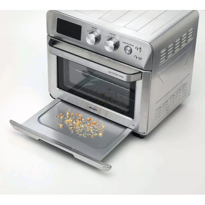 Ariete 4629 Airy Fryer 25L, oro gruzdintuvė ir orkaitė, 1700 W, 25 l talpa, 15 kepimo funkcijų, daugiafunkcė, temperatūra iki 230°, sidabrinė