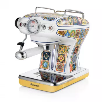 Ariete 1389 Positano coffee machine, 850W, Tank capacity 0.9L, 1 or 2 cups filter, Drip tray, Milk frother