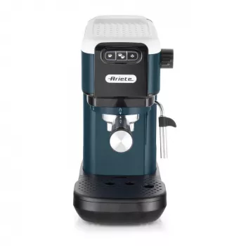 Ariete 1399 Espreso kavos aparatas, maltai kavai ir E.S.E. kapsulėms, 1300 W, 1,1 l talpa, 15 bar slėgis, filtrai 1, 2 puodeliams ir E.S.E. kapsulėms, Cappuccino, baltas