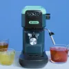 Ariete 1399 Espreso kavos aparatas, maltai kavai ir ESE kapsulėms, 1300 W, 1,1 l talpa, 15 bar slėgis, 1, 2 puodelių ir ESE kapsulių filtras, kapučino, žalias