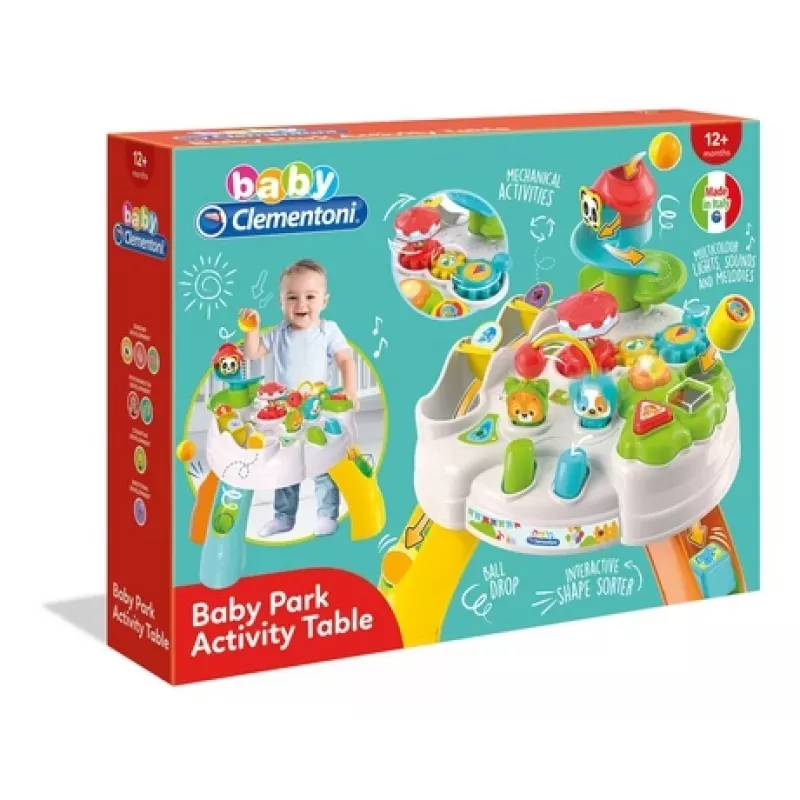 Clementoni Baby Park veiklos stalas, 1 m., Garsinis, Įvairiaspalvis