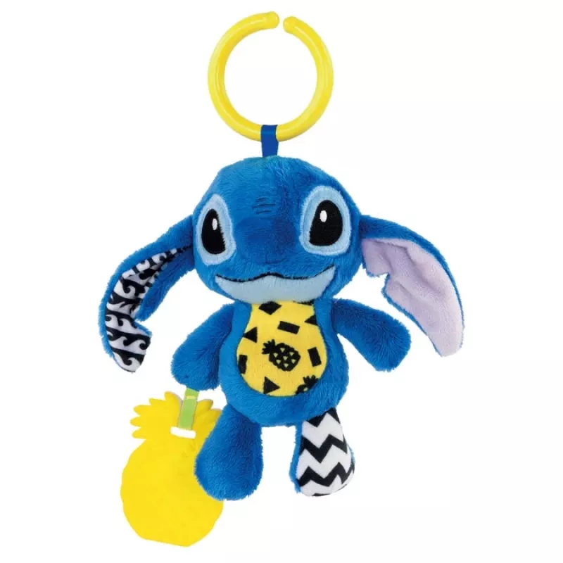 Clementoni Disney Baby Stitch Soft Rattle kūdikio kabinamas žaisliukas